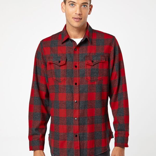 BS MENS SOFT SNAP PLAID FL Thumbnail