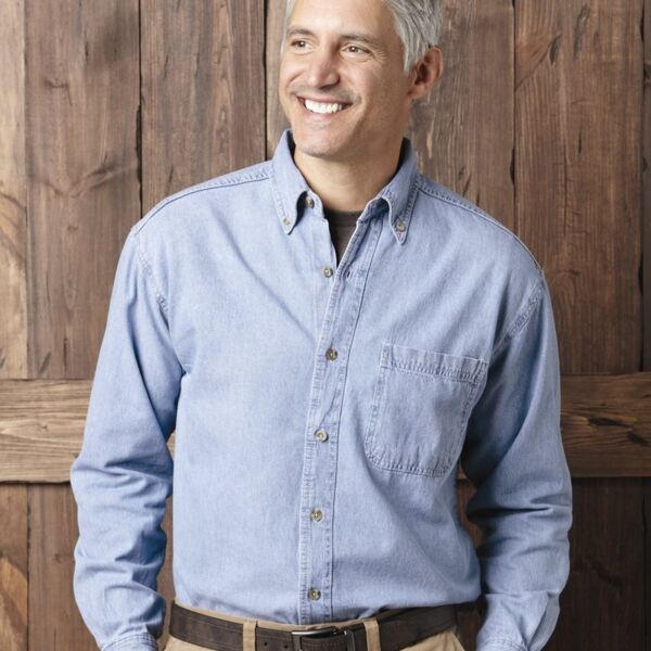 Long Sleeve Denim Shirt Thumbnail